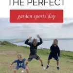 This image is providing instructions on how to host a successful garden sports day.