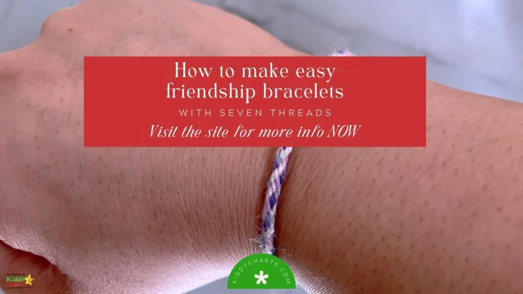 Easy friendship bracelets on the wrist