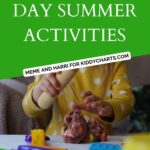 This image is showcasing a meme featuring activities for kids to do on a rainy day during the summer.
