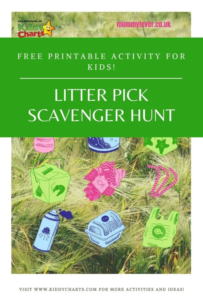 Litter Picking Scavenger Hunt Printable #31daysofactivities