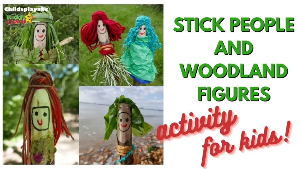 Nature play activity - stick people and woodland figures #31daysofactivities