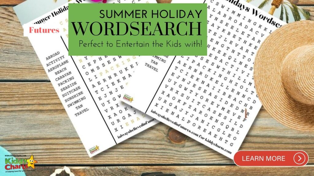 This is a fabulous activity for the kids - get them learning and having fun with this summer holidays word search. Download for free now!