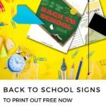 People are downloading free back to school signs from the website www.kiddycharts.com to use in 2022.