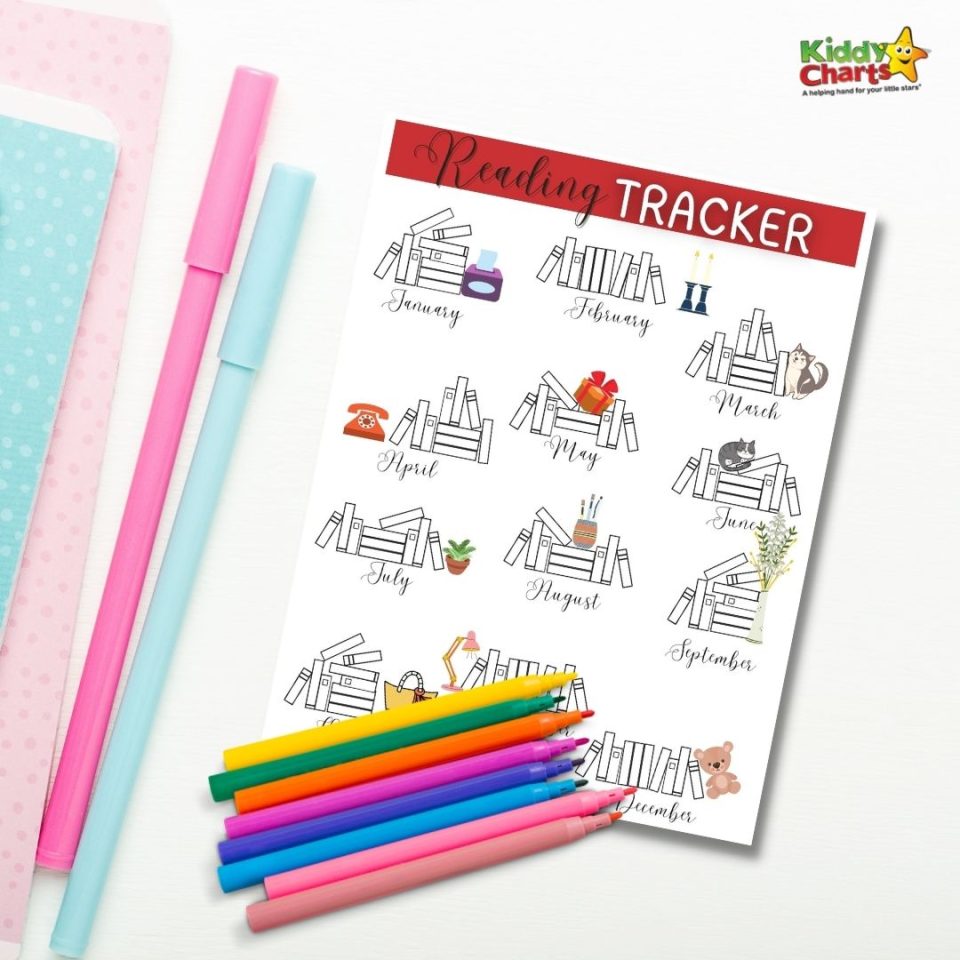 Book tracker free printable