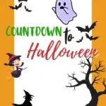 The image shows a countdown timer for Halloween 2022 on the website KiddyCharts.