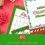 The image is promoting a Christmas Planner available for download on the website kiddycharts.com.