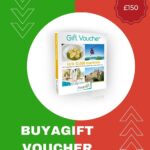 A person is giving away a £150 gift voucher for Buyagift, which can be used to purchase up to 12,000 experiences.