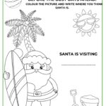 Santa is taking a break before the busy holiday season by visiting KiddyCharts.com for some fun activities.