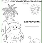 Santa is taking a break before the busy holiday season by visiting KiddyCharts.com for some fun activities.