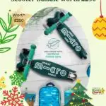 Kiddy Charts is giving away a bundle of a Maxi and Mini Micro Scooter worth £250.
