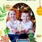 A family is participating in a KiddyCharts Advent competition to win a £150 Amazon kids tablet with Tizzy the Elf.