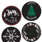 In this image, people are celebrating the holidays by using Christmas-themed coasters to hold their drinks.