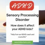 This image is providing information about how Sensory Processing Disorder can affect children with ADHD, and suggesting that help from an ADHD coach and counsellor may be beneficial.