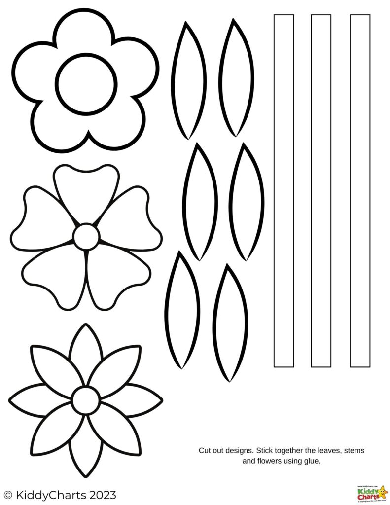 Bouquet of Paper Flowers, Paper Flower Bouquet With Cut Lines
