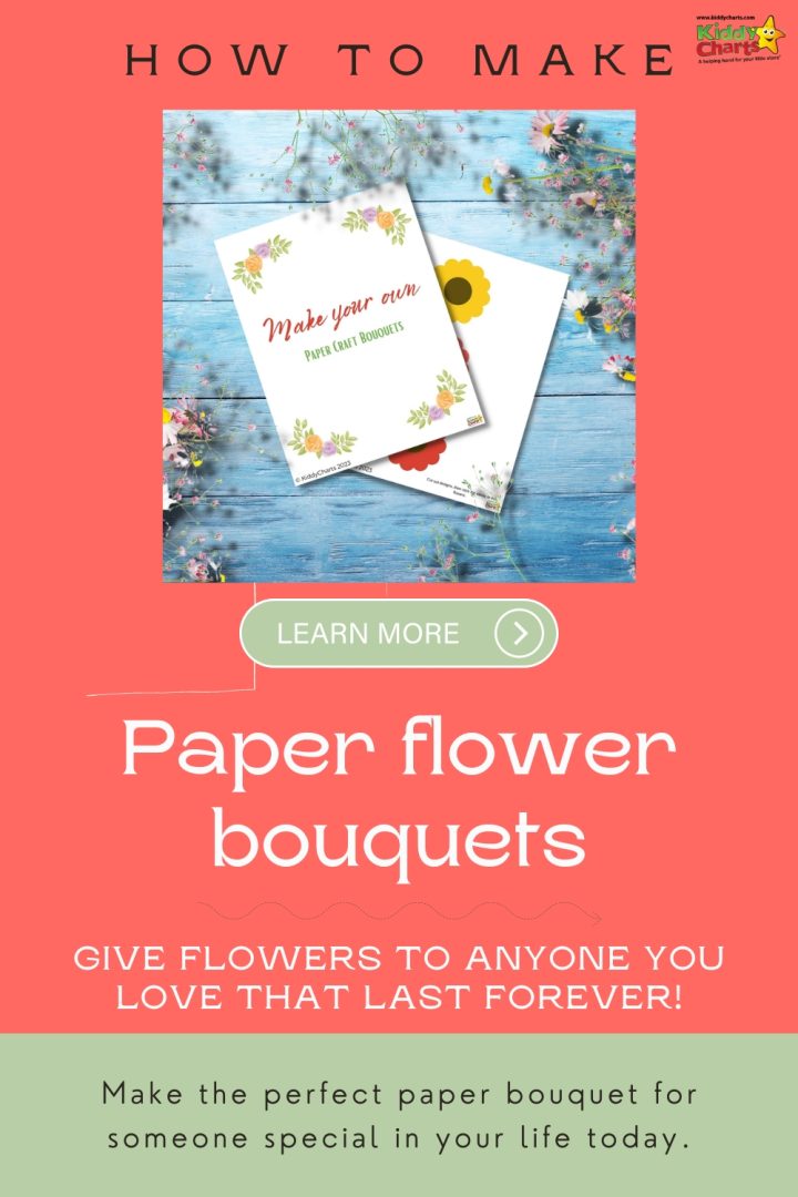 How to make a paper flower bouquet with the kids today