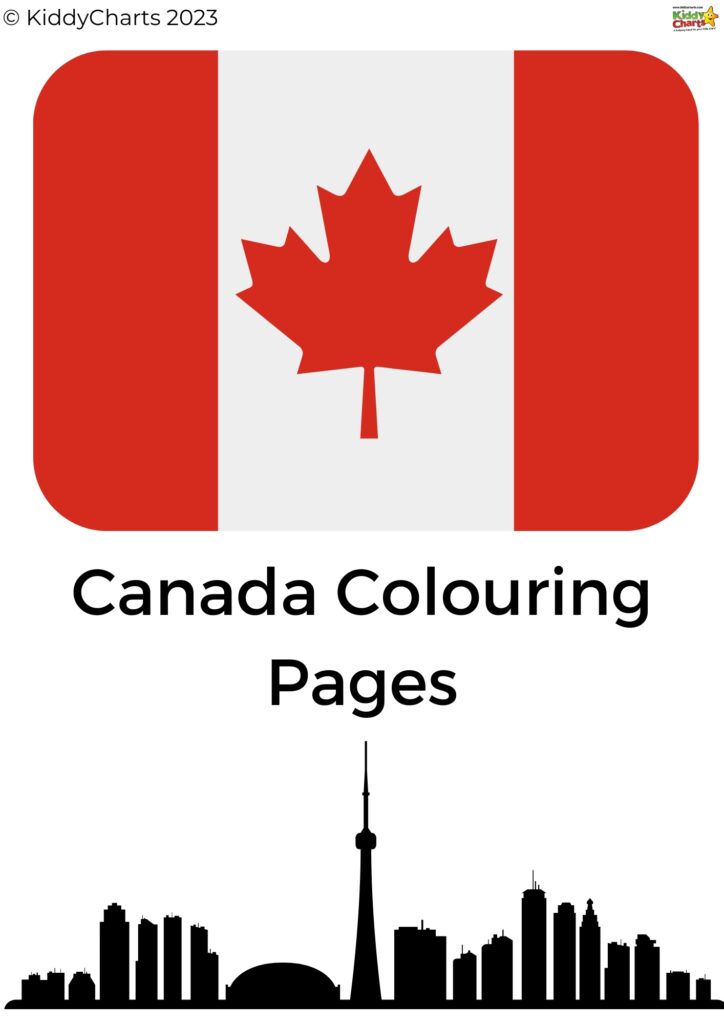 The image is showing a website with a variety of resources to help children with their art and coloring activities in Canada.