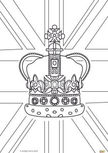 Coronation colouring pages for kids and adults: Free to download