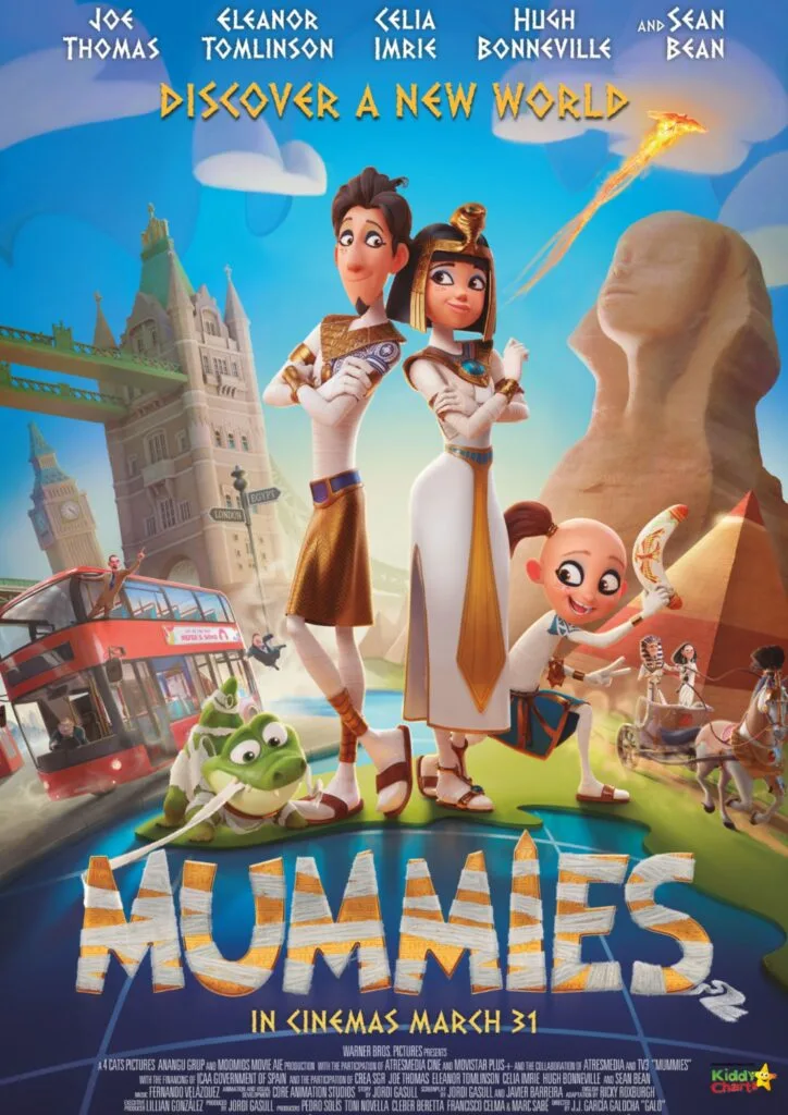 Eleanor Tomlinson, Celia Imrie, Hugh Bonneville, and Sean Bean discover a new world in the movie "Mummies" which is set to be released in cinemas on March 31st and is produced by Atresmedia Cine and Movistar Plus with the collaboration of Atresmedia and TV3.