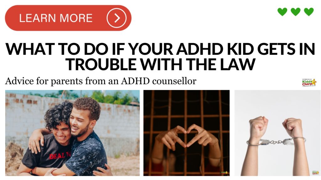 In this image, an ADHD counsellor is providing advice to parents on what to do if their child with ADHD gets in trouble with the law.