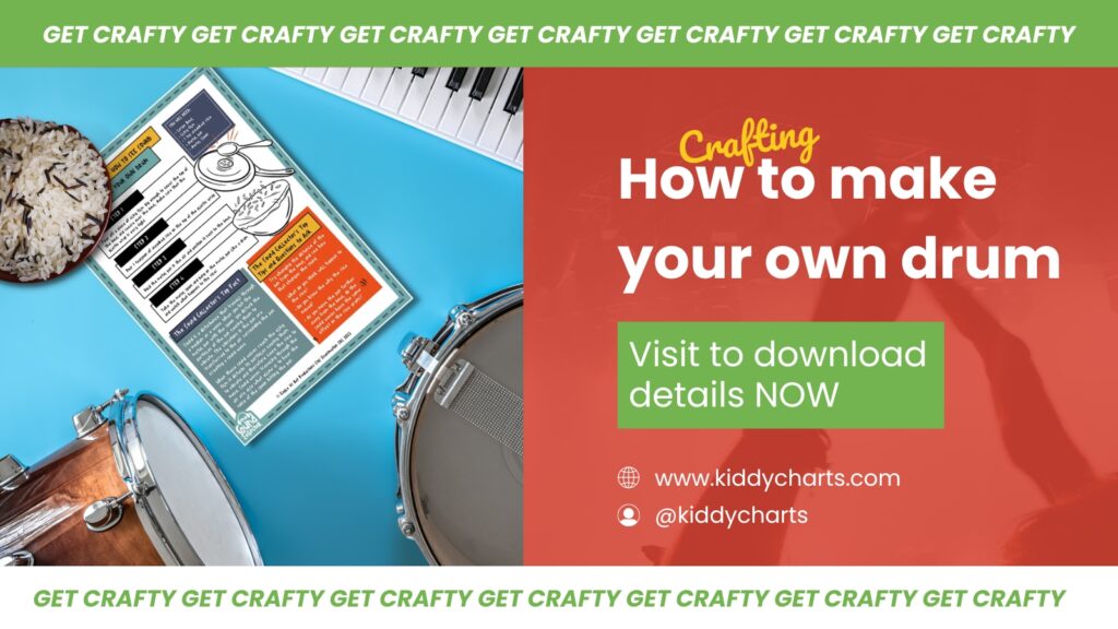 This image is encouraging people to craft their own drum by providing tips and questions to ask when making it.