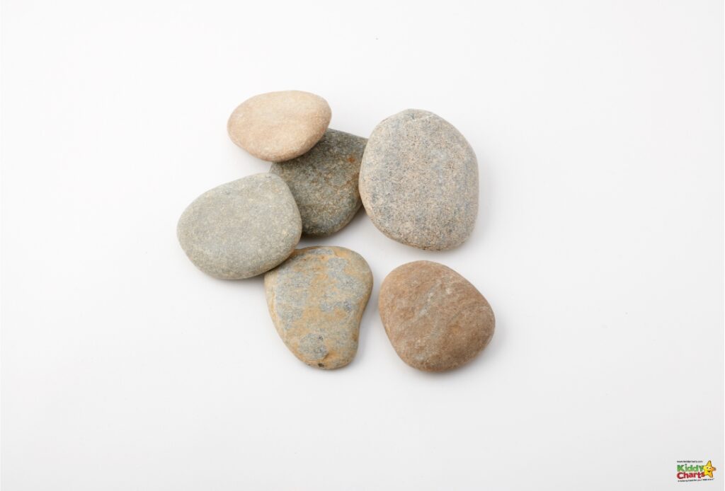 A cluster of rocks stands together.