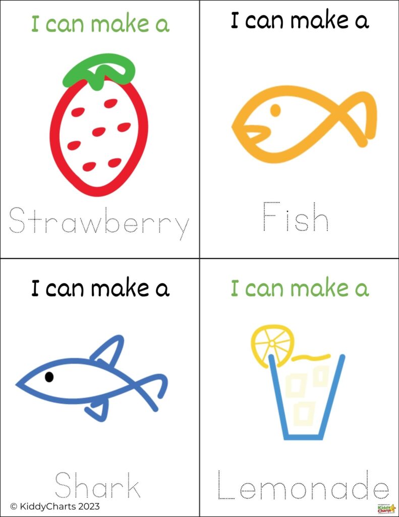 In this image, a person is demonstrating their ability to create a unique combination of a Strawberry Fish and Shark Lemonade for KiddyCharts in 2023.