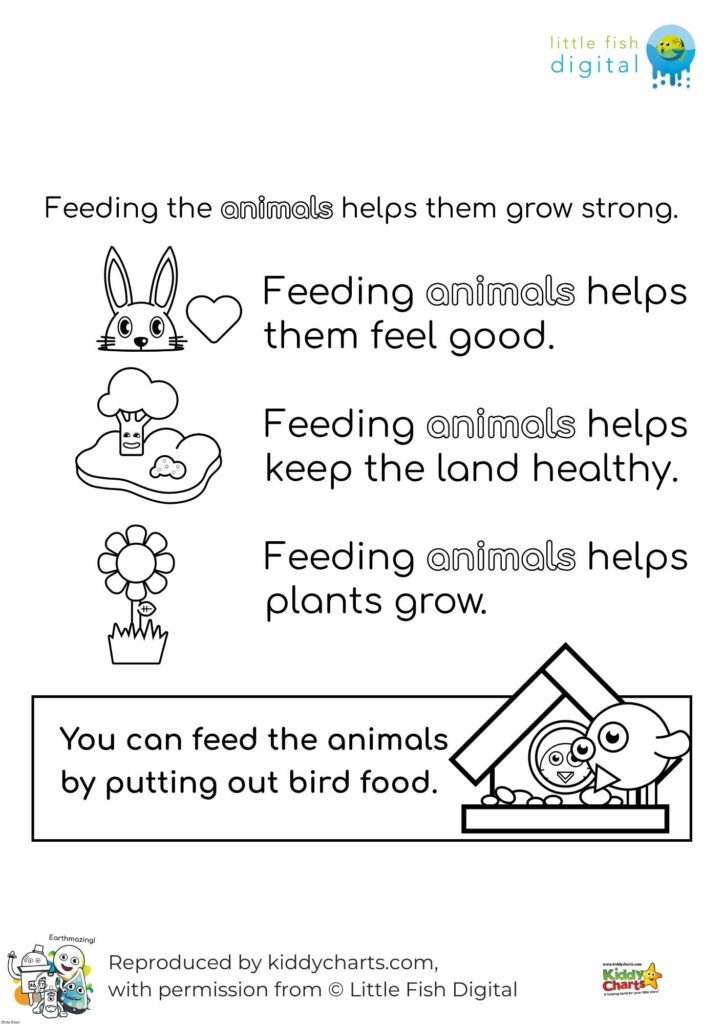 In this image, a child is being encouraged to help the environment by feeding the animals.