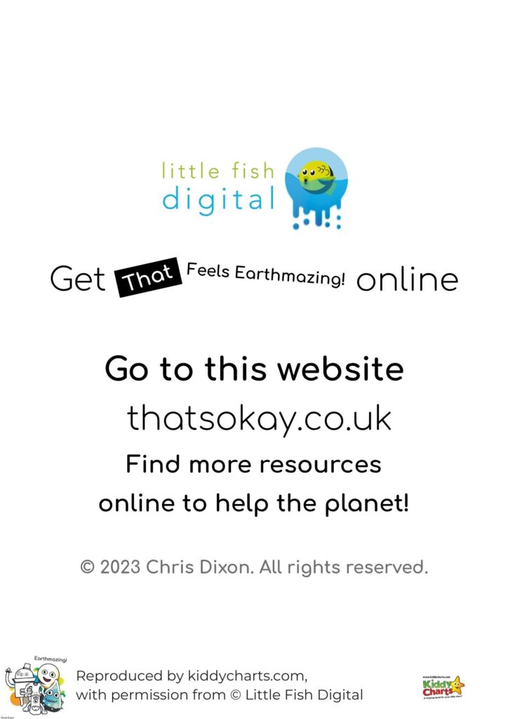 The image is encouraging people to go to the website thatsokay.co.uk to find resources to help the planet in 2023.