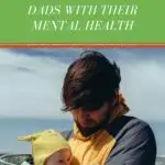 This image is providing information on how to help new dads with their mental health through Kiddy Charts, a website that offers resources and support.