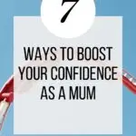 This image is promoting a website that provides tips and advice on how to boost confidence as a parent.