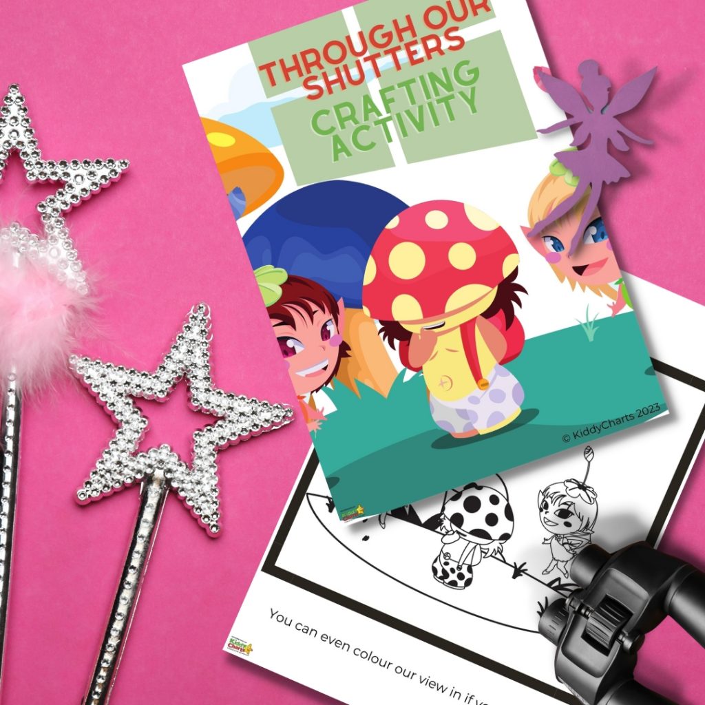 Children are participating in a crafting activity to decorate shutters in 2023 at KiddyCharts.