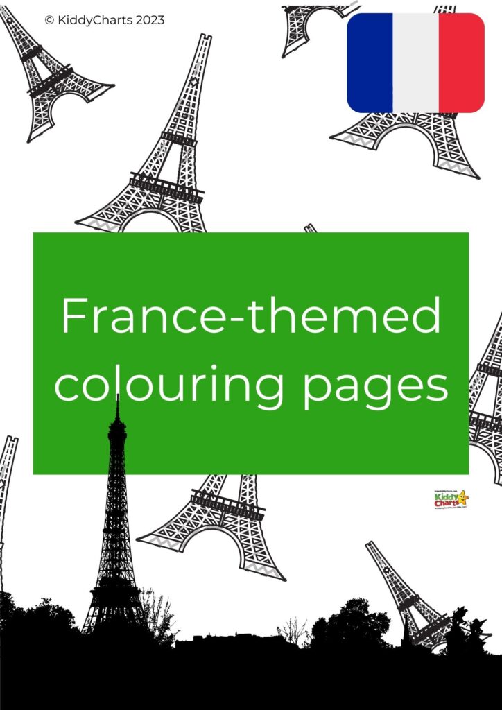 KiddyCharts is offering 2023 France-themed coloring pages to help people with their creative projects.
