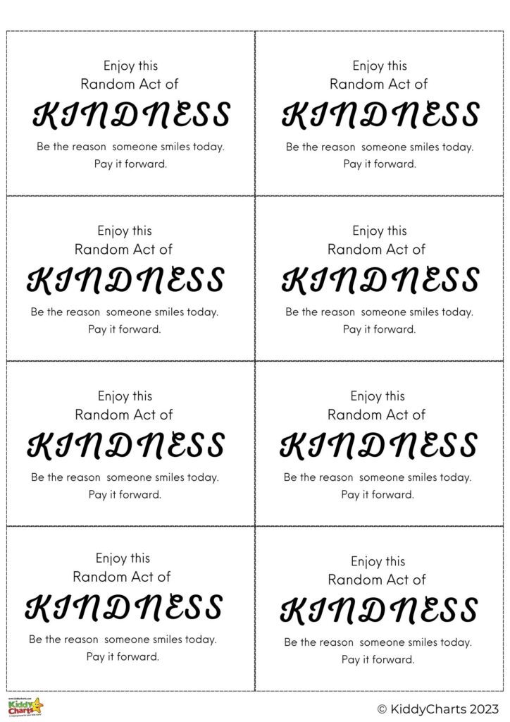 This image is encouraging people to be kind and spread kindness by doing random acts of kindness and paying it forward to make someone else smile.