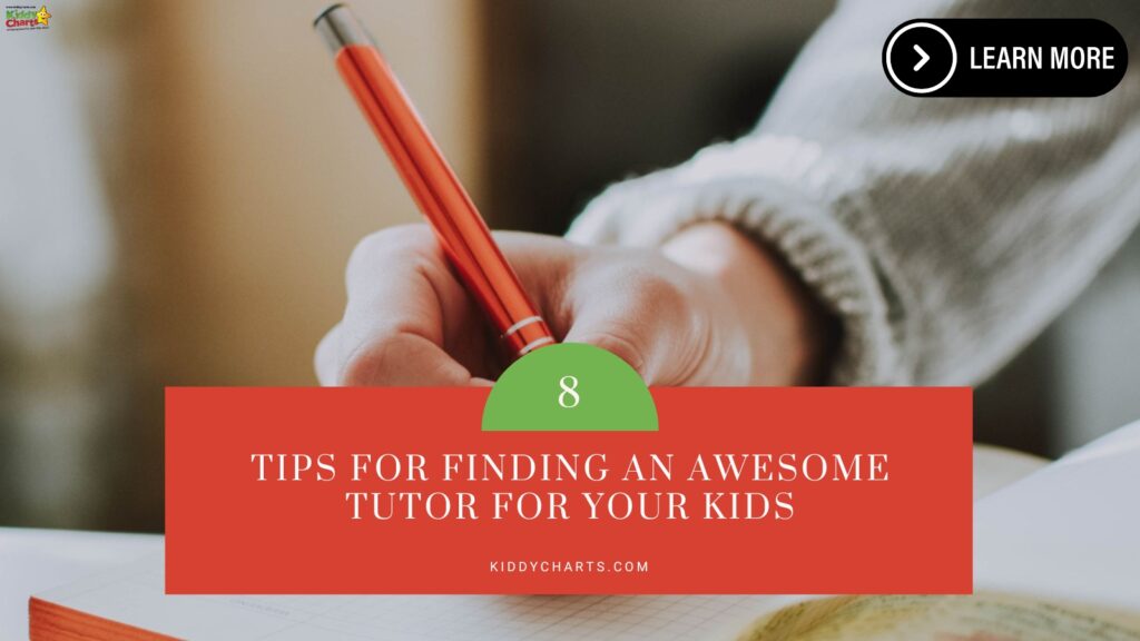 This image is providing tips for parents on how to find a tutor for their children.