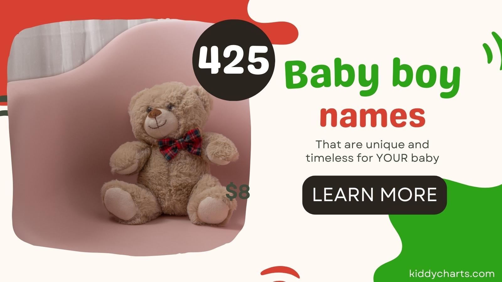 425 Unique &amp; timeless short baby names for little boys