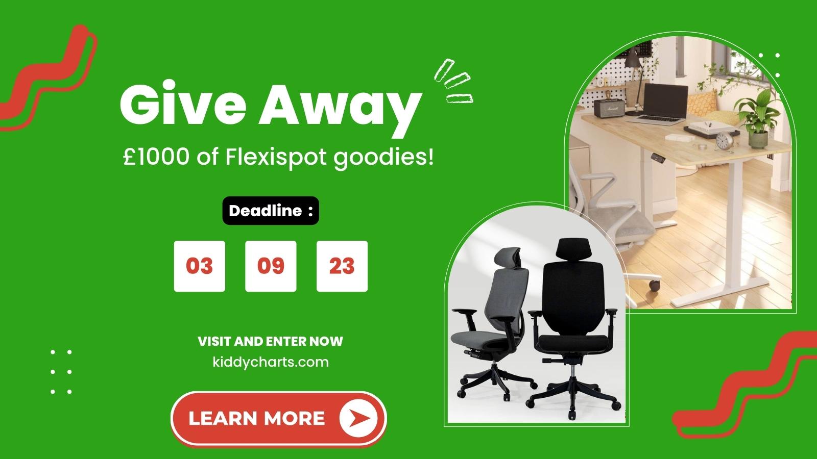 Win nearly £1000 of home office goodies from Flexispot to celebrate their 7th anniversary