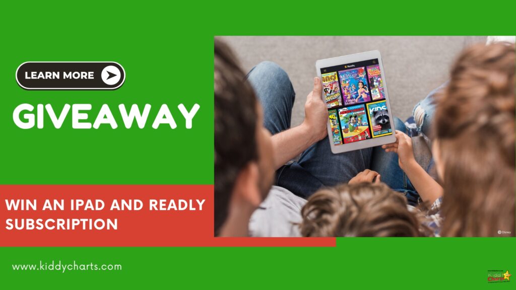 A giveaway is being held by Kiddy Charts to win an iPad and Readly subscription from Disney.
