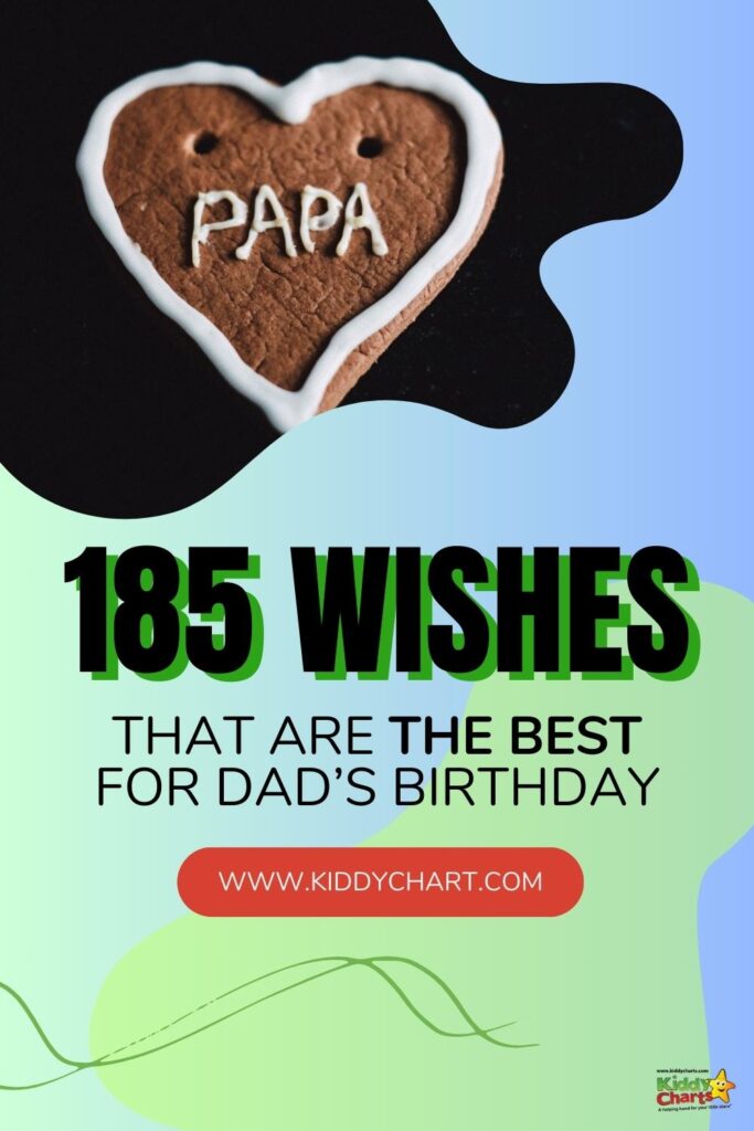 The image is showing a birthday card with a message wishing the best for Dad's birthday.