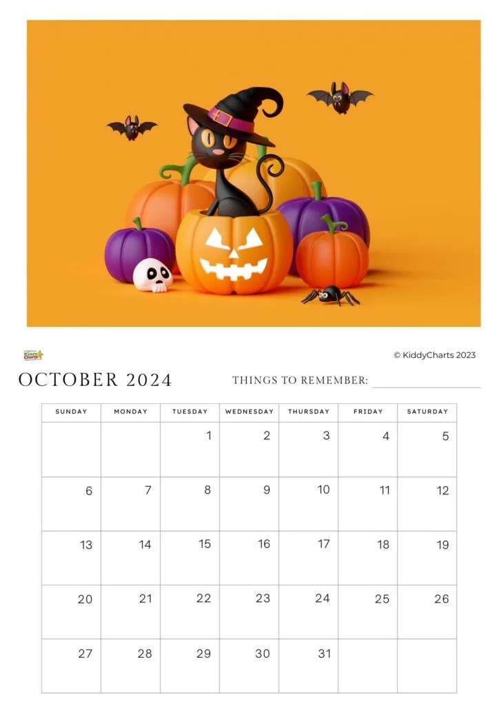 This image is a calendar for October 2023, with the days of the week listed for each day of the month.