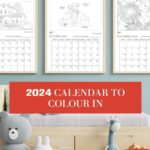 The image is a calendar with a list of dates for October and November 2024, as well as a link to download a colouring version of the calendar.