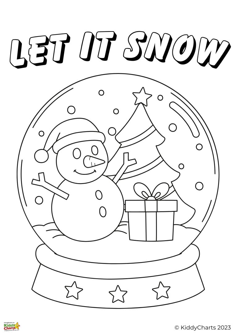 Easy free Christmas coloring pages for toddlers