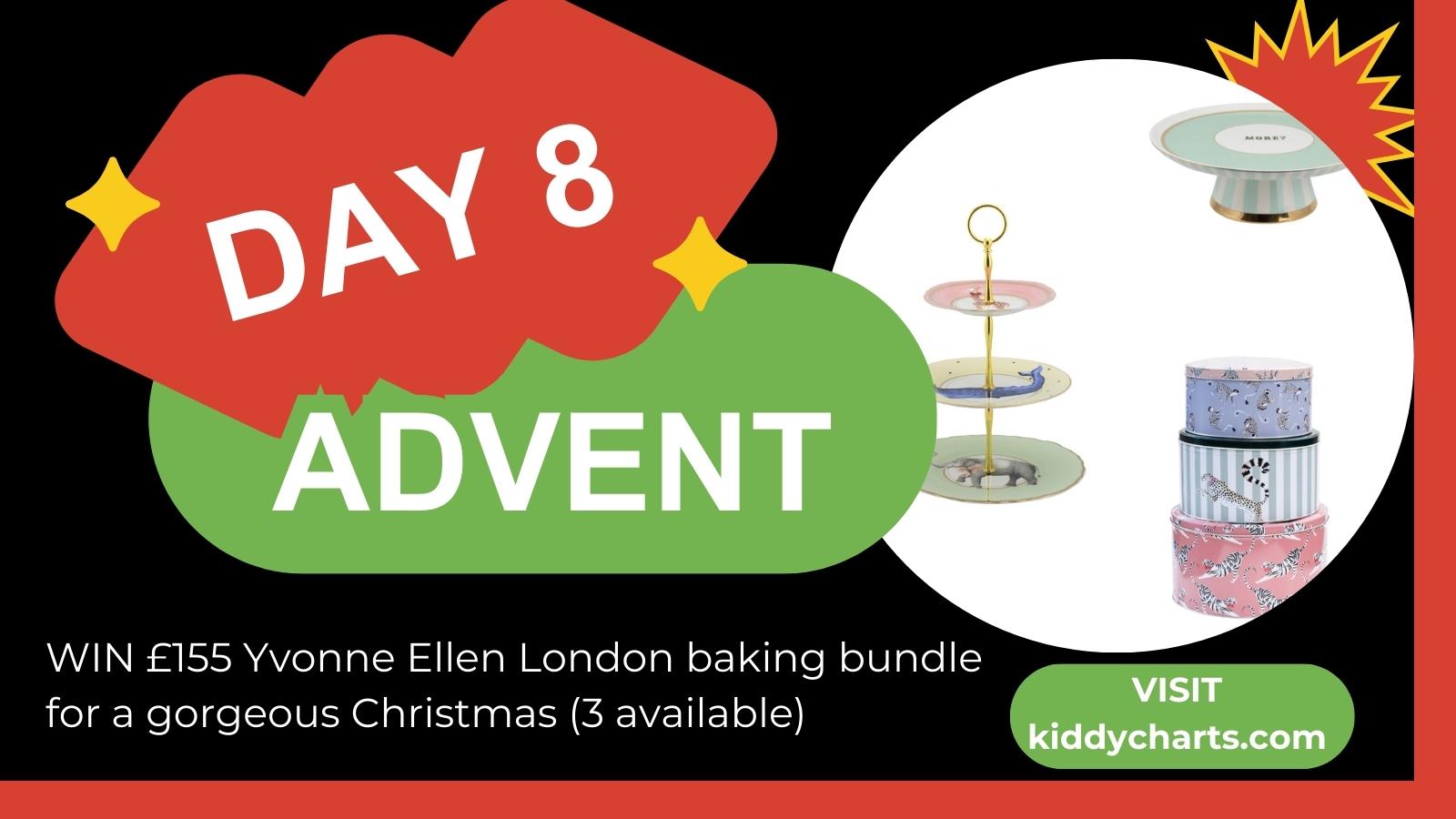 Day 8: Win £155 gorgeous baking bundle from Yvonne Ellen (3 available) #KiddyChartsAdvent