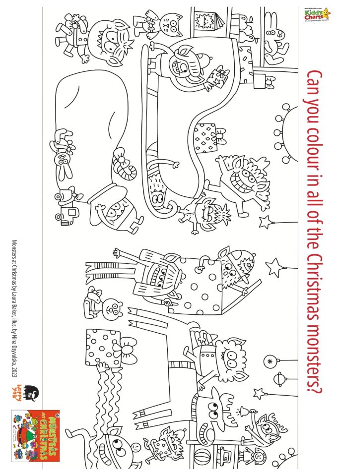 Free Christmas book for toddlers: Monsters at Christmas