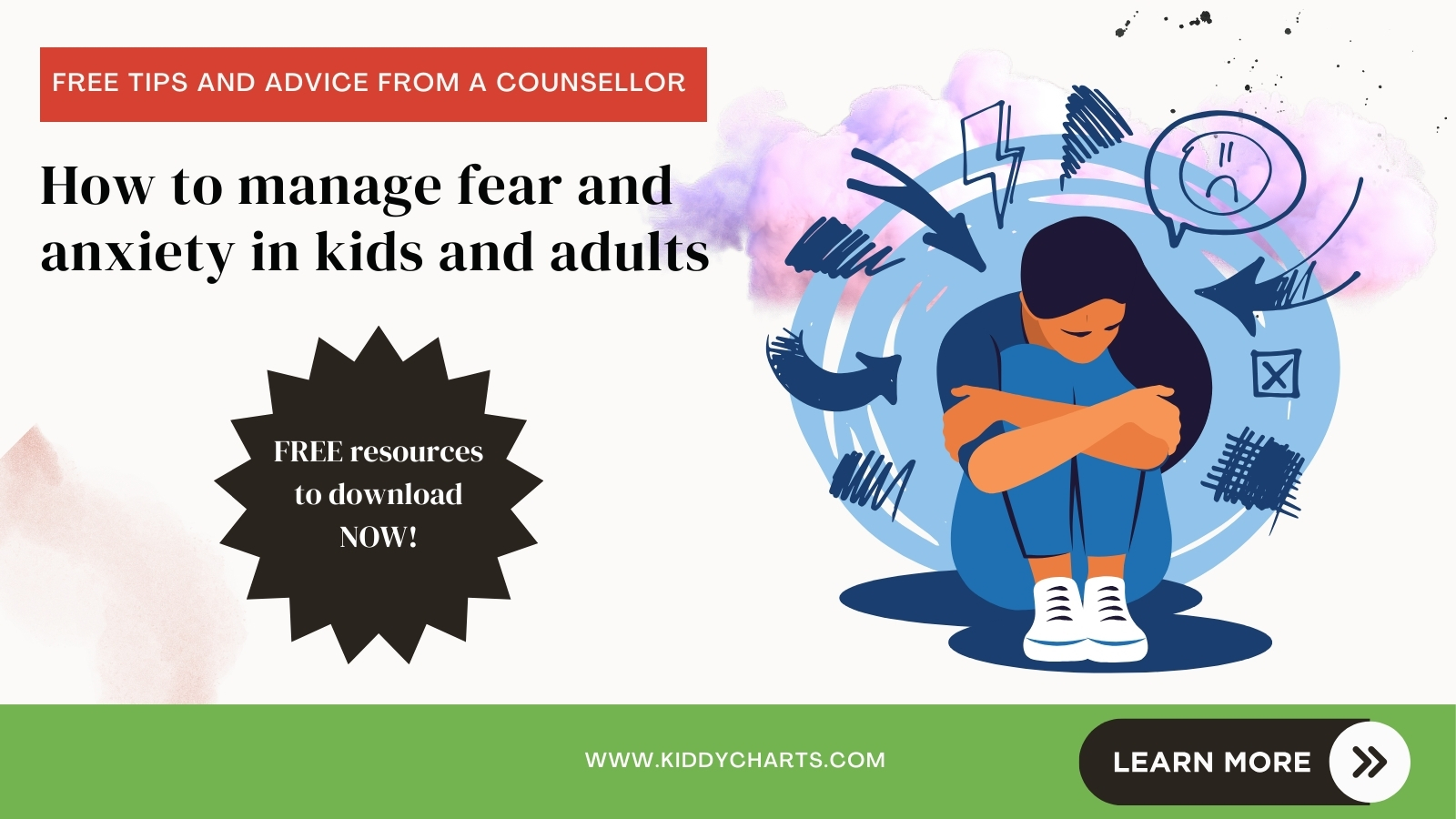 A brief help guide on how to manage fear and anxiety in kids and adults
