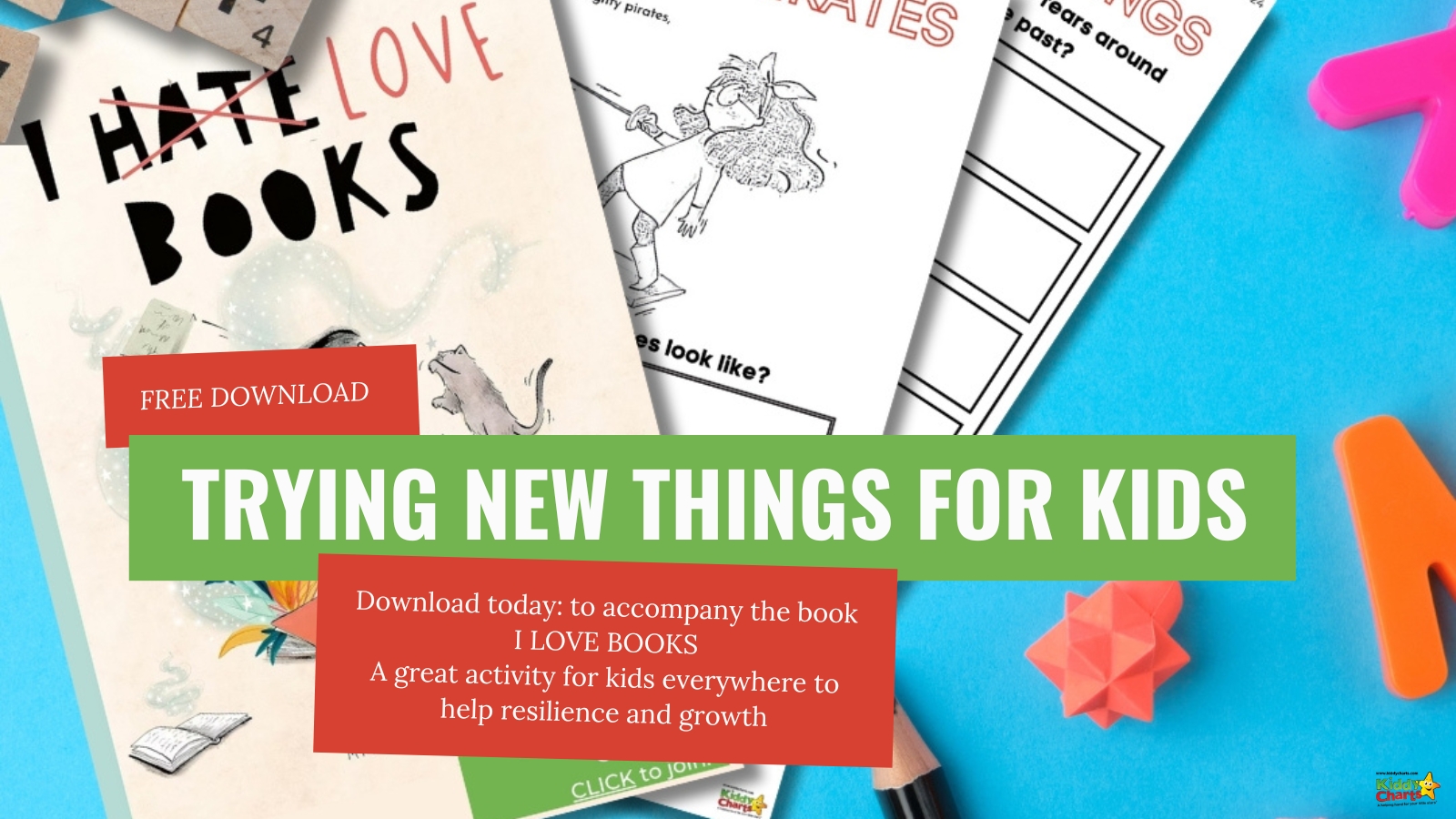 Kids trying new things: Activity ideas with I Love Books