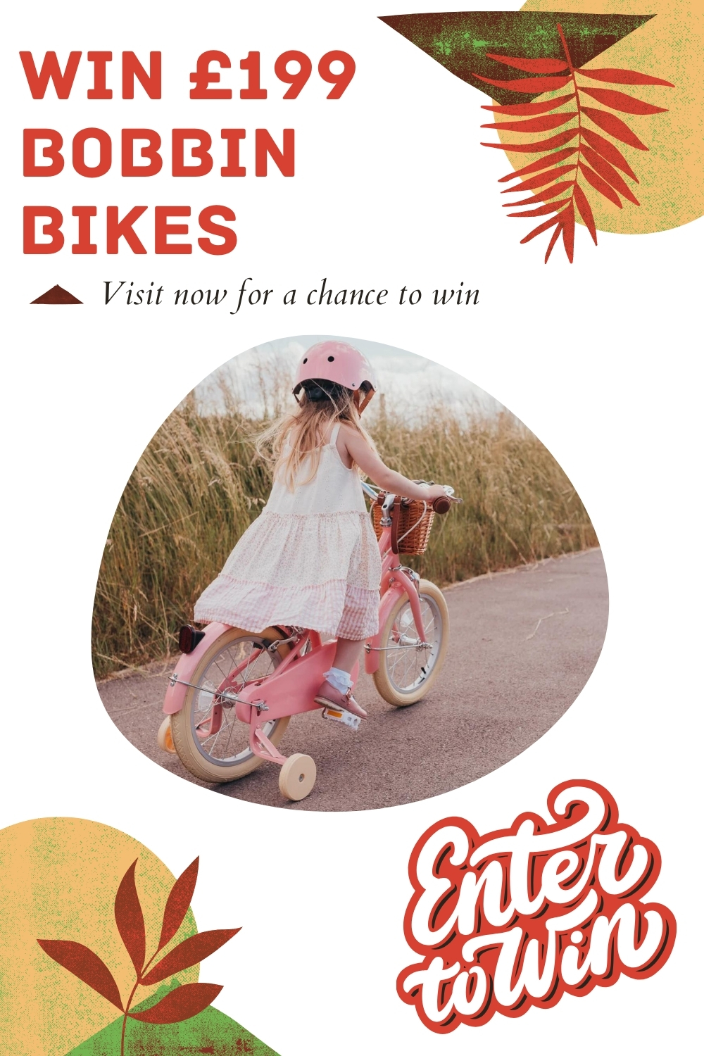 Win a gorgeous pink Gingersnap Bobbin Bike worth £199.99