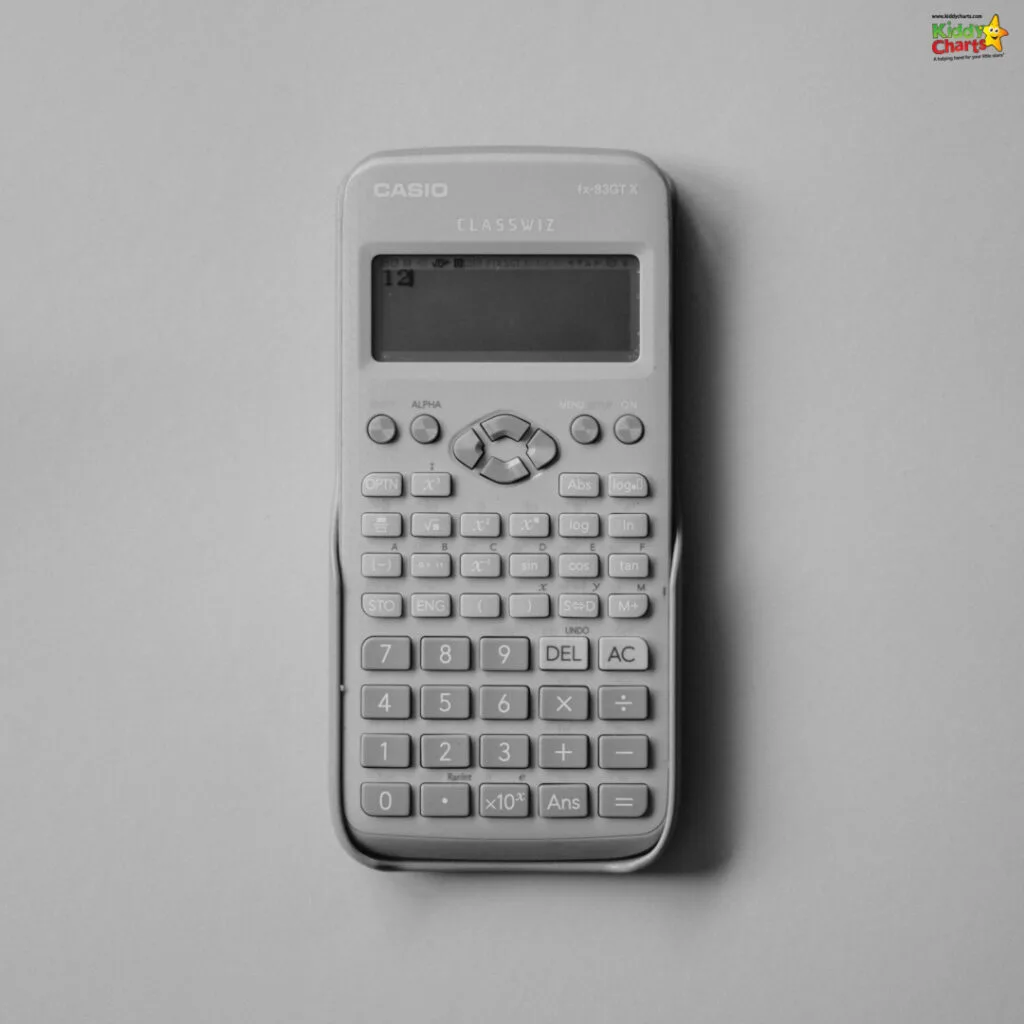 This image displays a Casio ClassWiz fx-83GTX scientific calculator placed on a neutral background with buttons for various mathematical functions and a display screen.