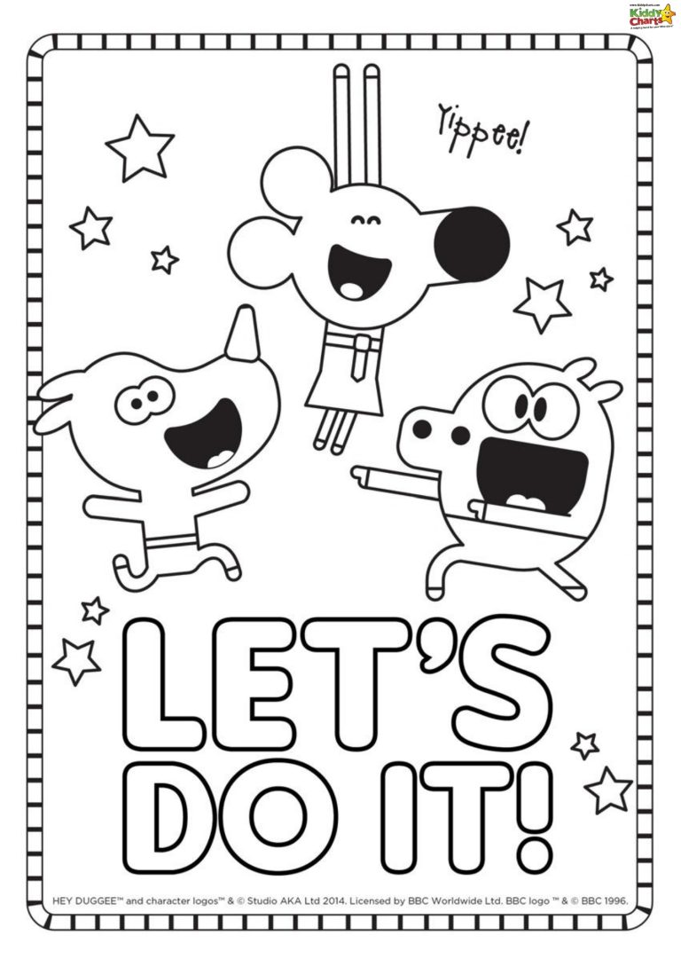 Free Hey Duggee Colouring Pages