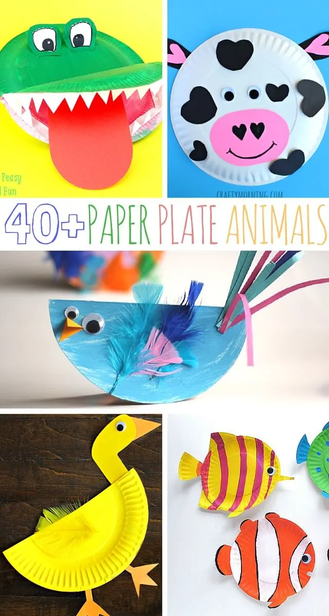 40+ Paper Plate Animals Crafts For The Kids - Kiddy Charts
