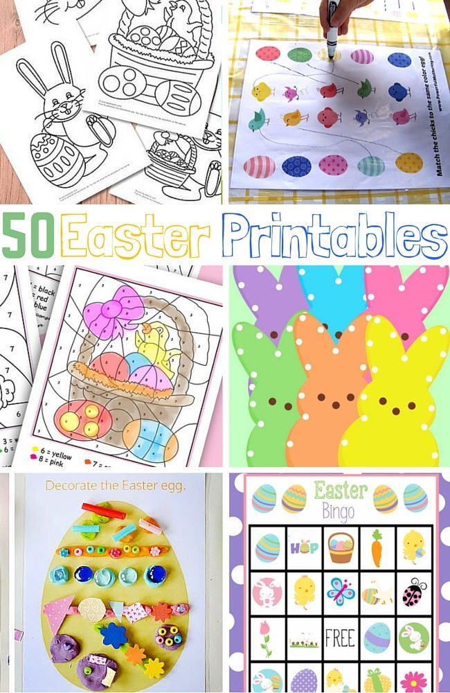 50 Easter Printables For Little Ones
